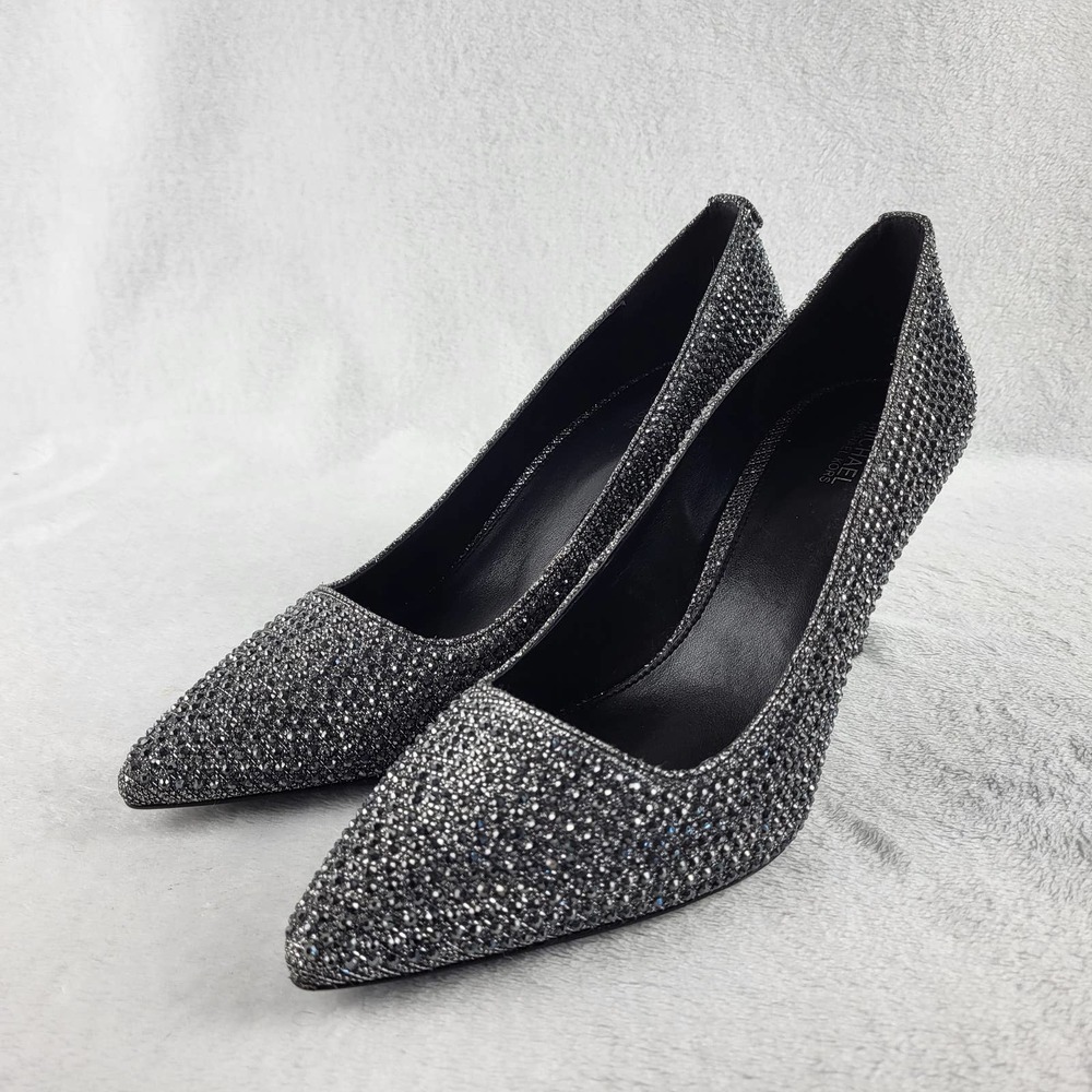 SOLD | Michael Kors Alina Flex Pump Rhinestone Pointed Toe | 9 M - Picture 2 of 9